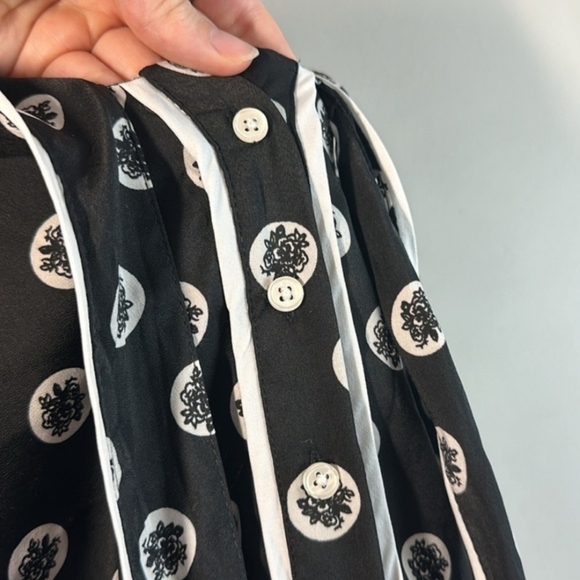 Modcloth Black and White Long Sleeve Dress - Picture 13 of 16